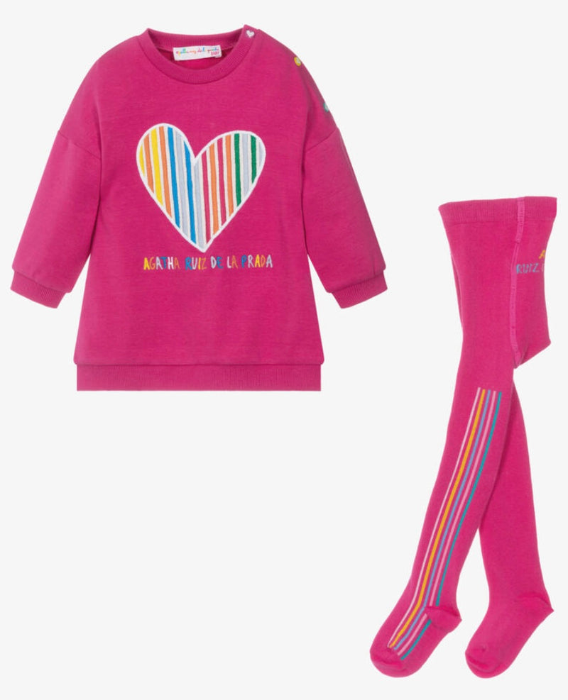 Agatha Ruiz Baby Girl pink heart set
