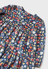Mayoral girls navy floral dress