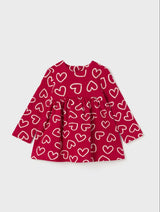 Mayoral girls red love heart dress