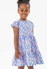Boboli girls blue daisy dress