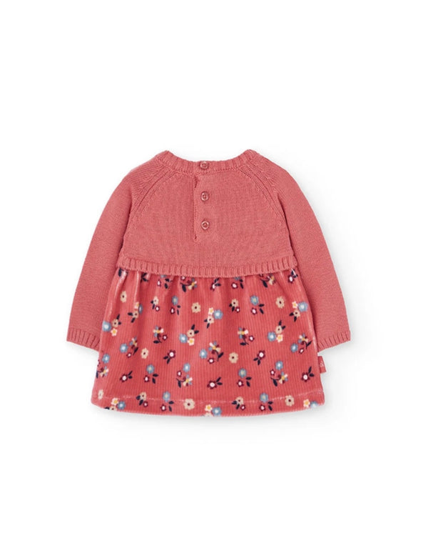 Boboli baby girls knit floral dress