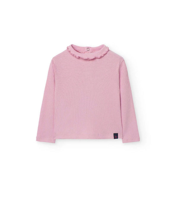 Boboli girls pink longsleeved tee