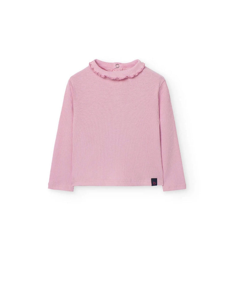 Boboli girls pink longsleeved tee