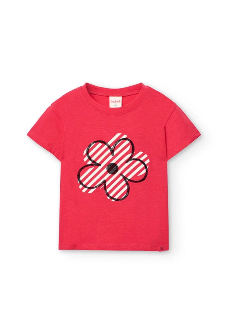 Boboli Girl daisy short sleeved tee