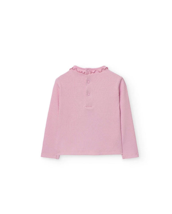Boboli girls pink longsleeved tee