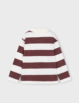 Mayoral red striped polo