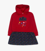 TucTuc Girls red hoodie dress