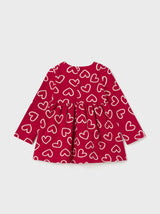 Mayoral girls red love heart dress