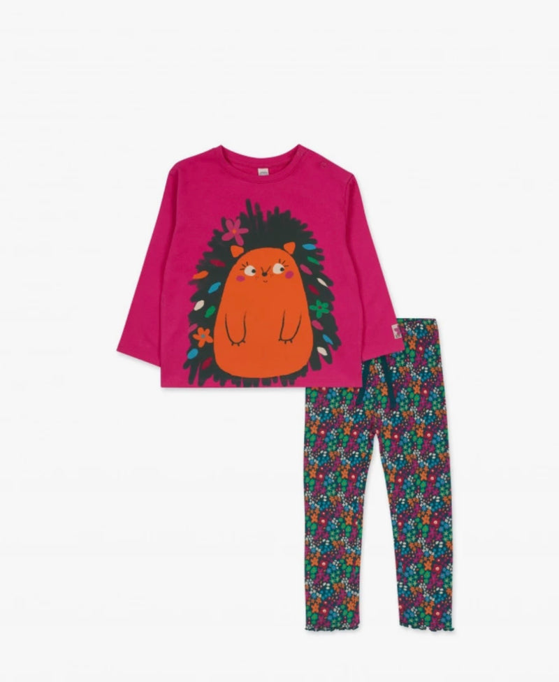 TucTuc Girls cerise leggings set