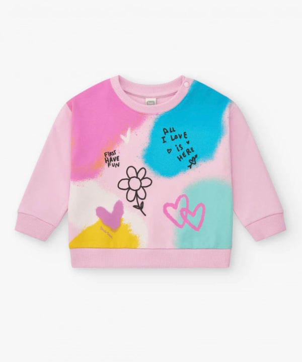 TucTuc girls pink sweatshirts