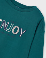Mayoral green “enjoy” top