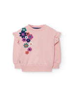 Boboli girls flower sweater