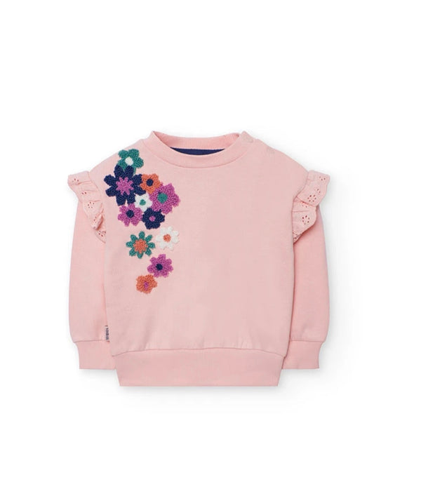 Boboli girls flower sweater