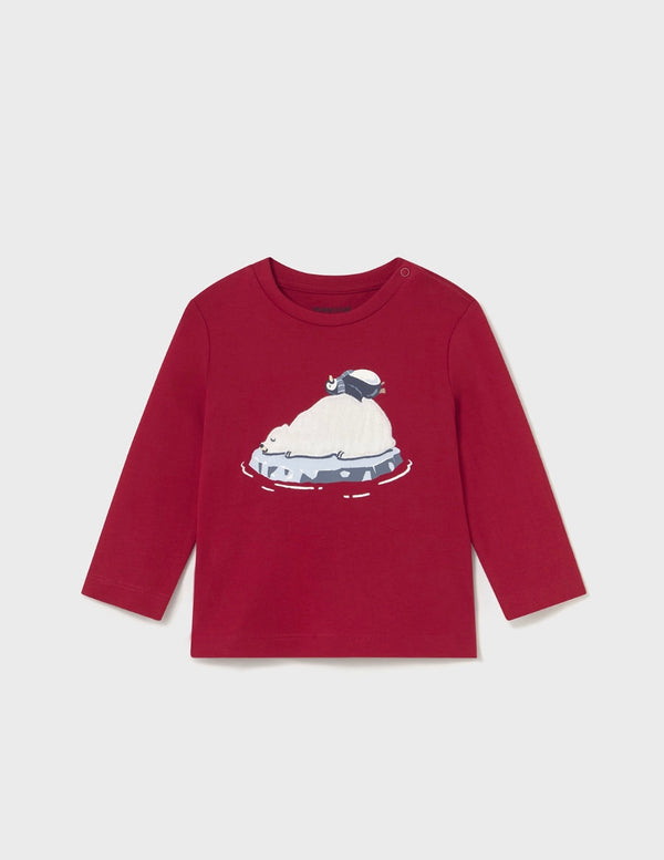 Mayoral longsleeved red T-shirt