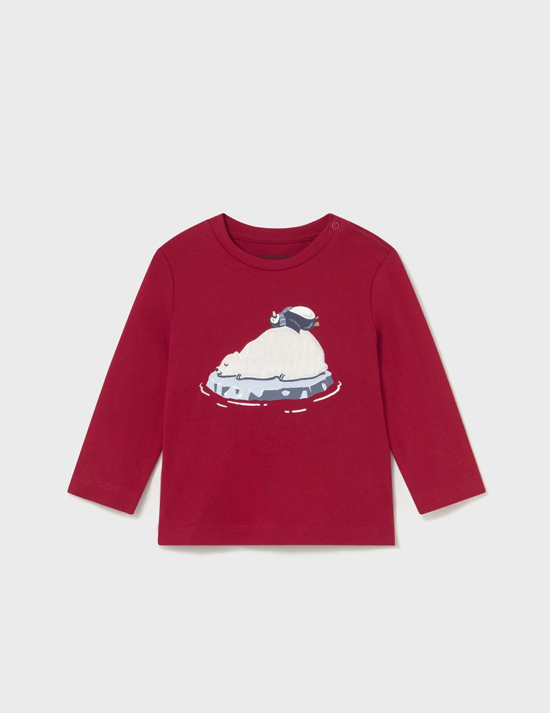 Mayoral longsleeved red T-shirt