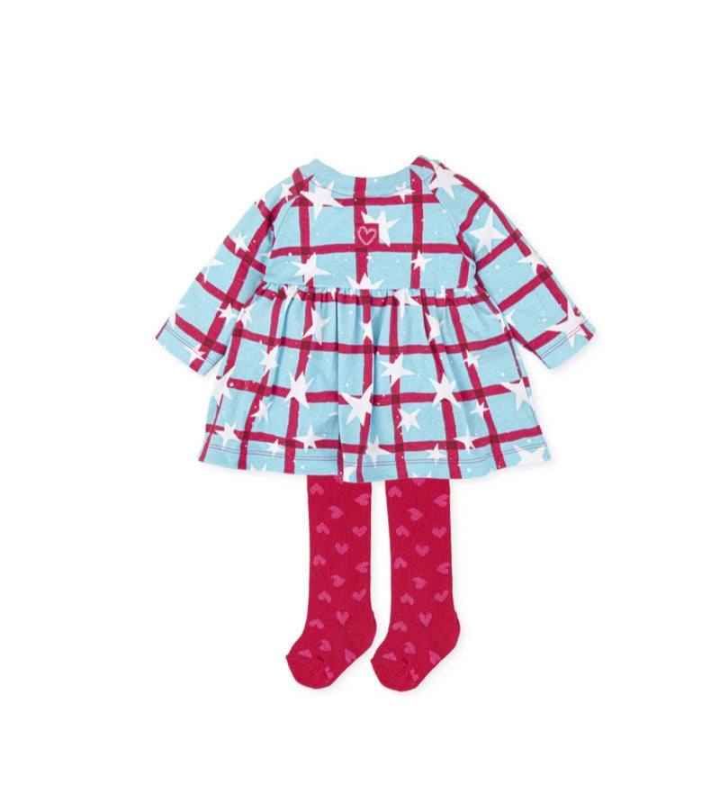 Agatha Ruiz Baby Girl blue star dress