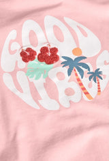 Boboli girls good vibes tee