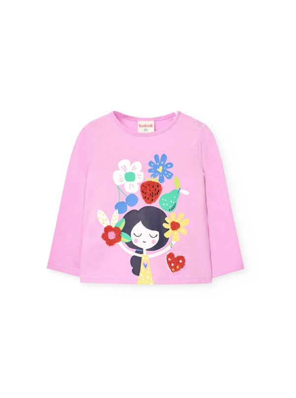 Boboli girls girl longsleeved tee