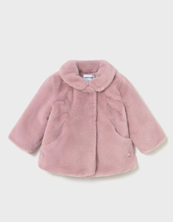 Mayoral baby girl fur coat