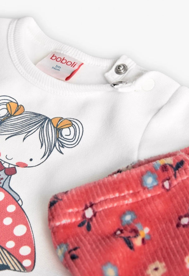 Boboli baby girls 2 piece set
