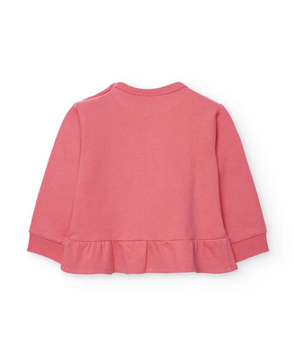 Boboli girls coral sweatshirt