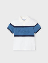 Mayoral blue striped polo