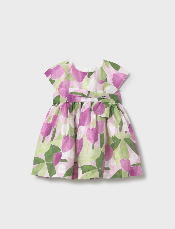 Mayoral baby girl pink tulip dress