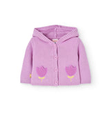 Boboli baby girls tulip knit Cardigan