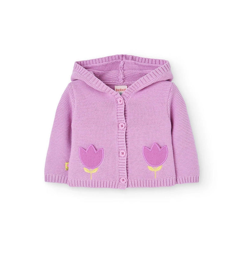 Boboli baby girls tulip knit Cardigan