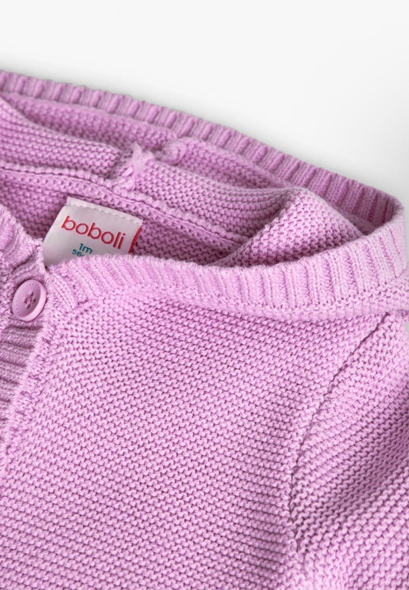 Boboli baby girls tulip knit Cardigan