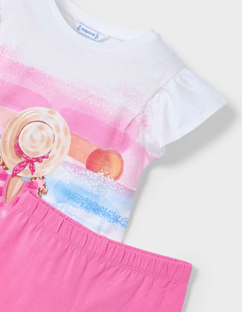 Mayoral pink leggings set