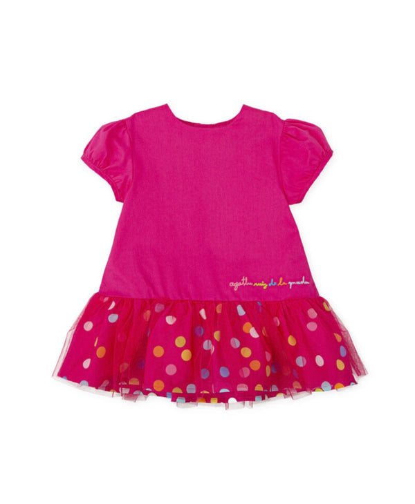 Agatha Ruiz Girls pink tulle dress