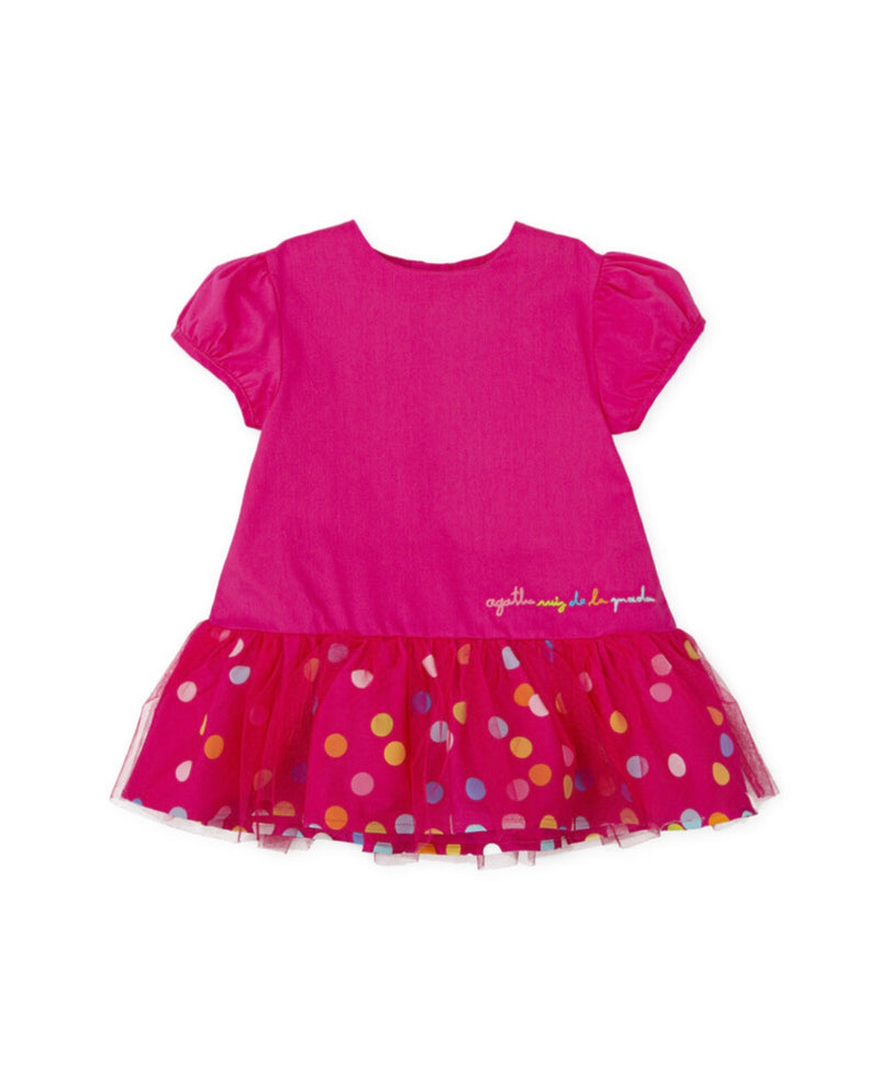 Agatha Ruiz Girls pink tulle dress