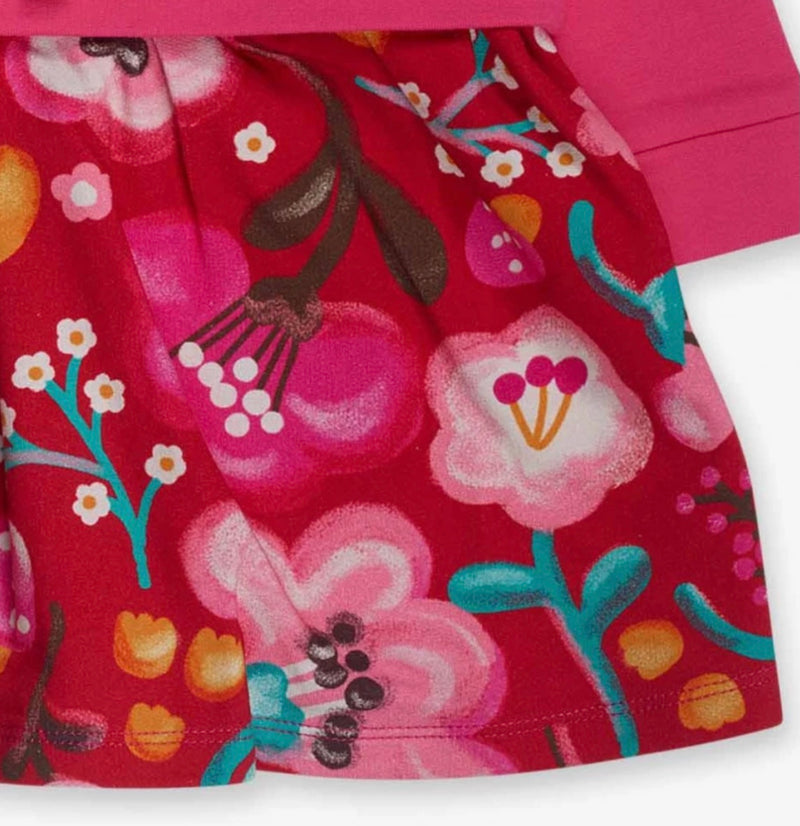 TucTuc Girls pink/ multicoloured dress