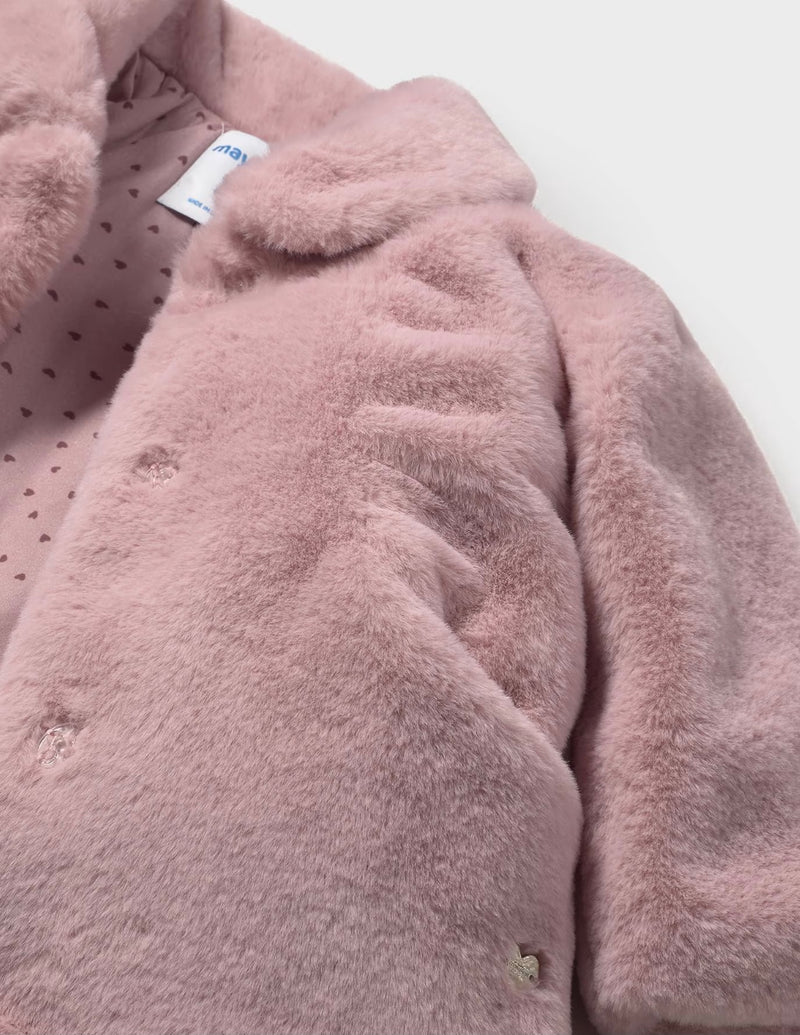 Mayoral baby girl fur coat