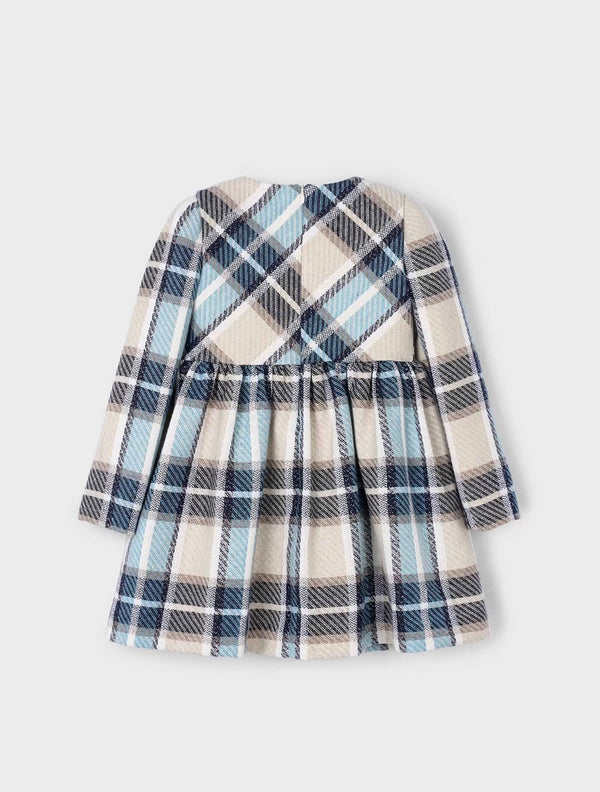 Mayoral girls navy plaid dress