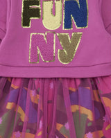 TucTuc girls purple dress