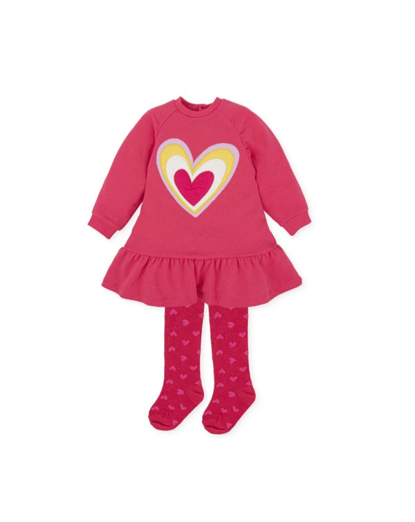 Agatha Ruiz Baby Girl coral heart dress