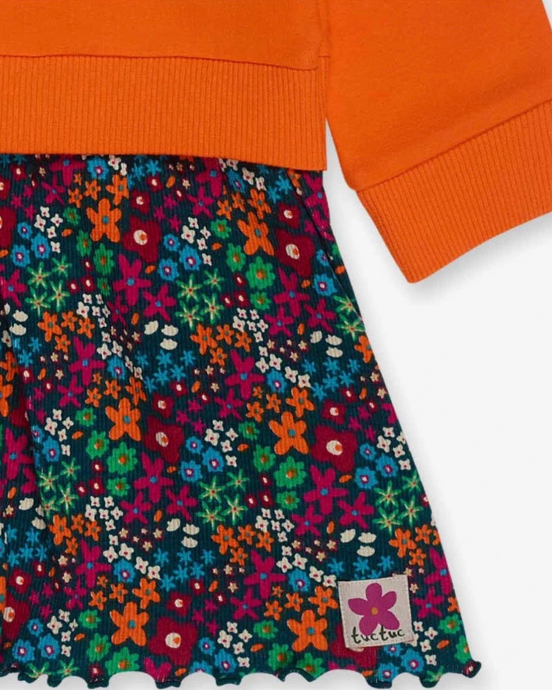 TucTuc Girls orange/ multi dress