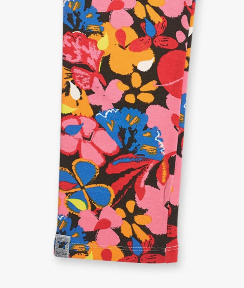 TucTuc Girls coral/multi leggings