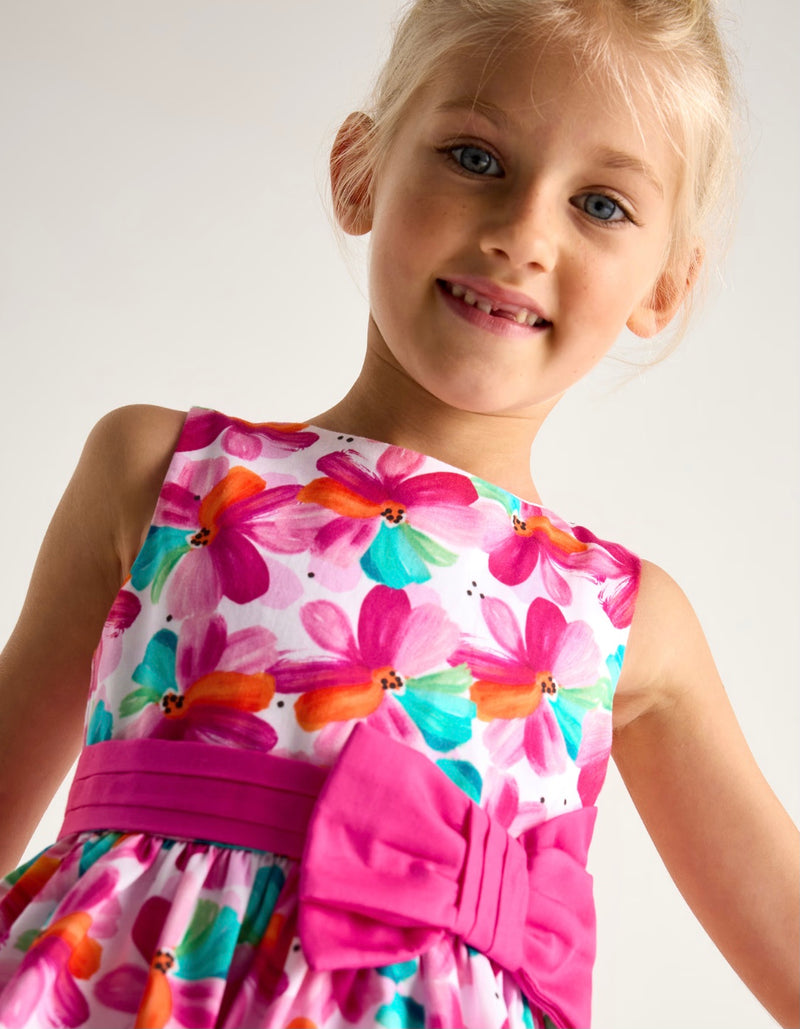 Mayoral pink bow dress