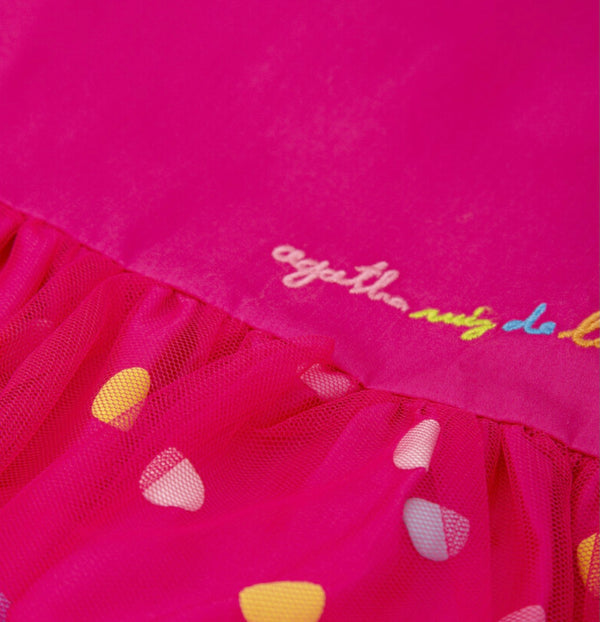Agatha Ruiz Girls pink tulle dress
