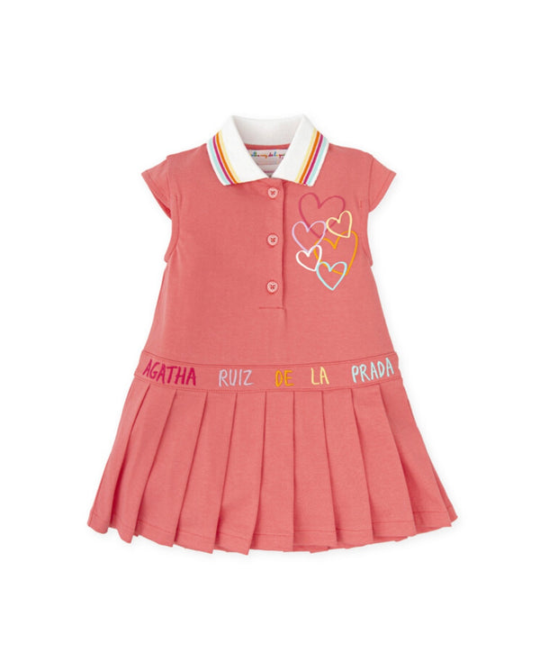 Agatha Ruiz orange pleated dress
