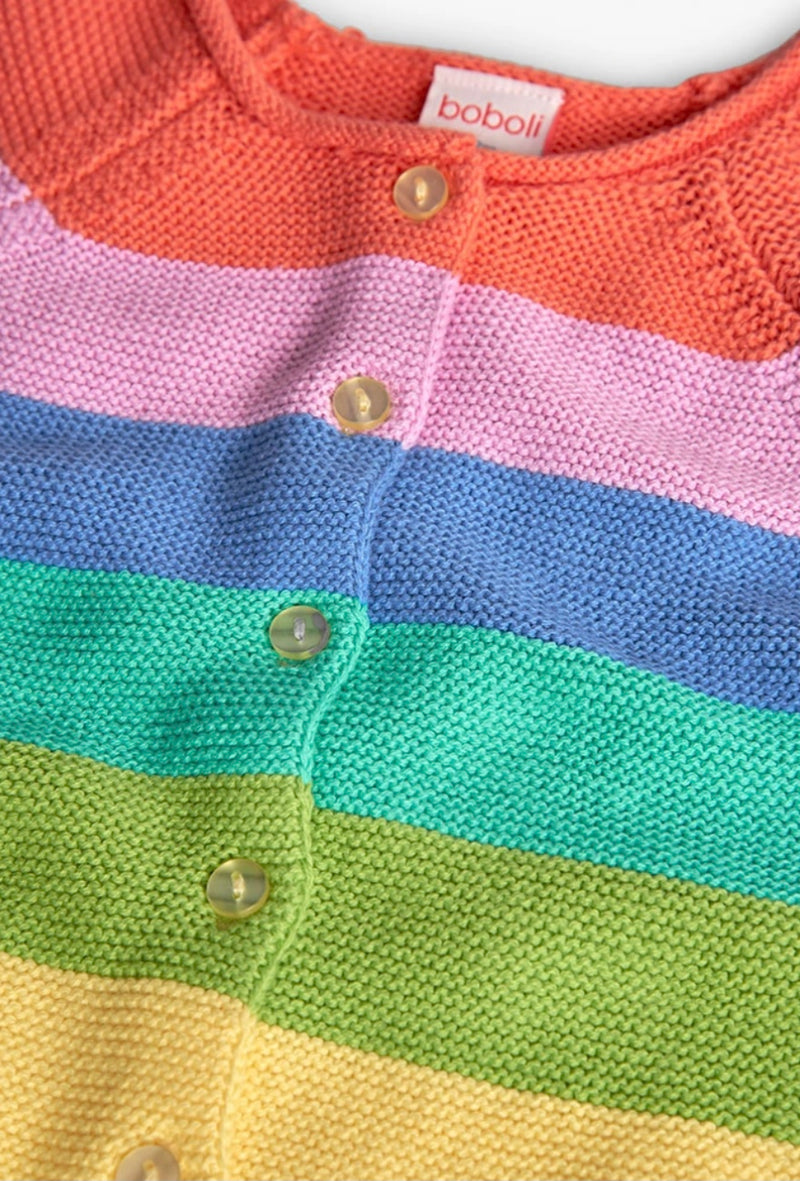 Boboli girls stripped cardigan