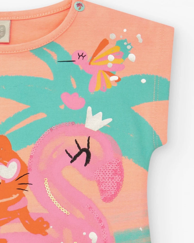 TucTuc girls tropical s/s tee