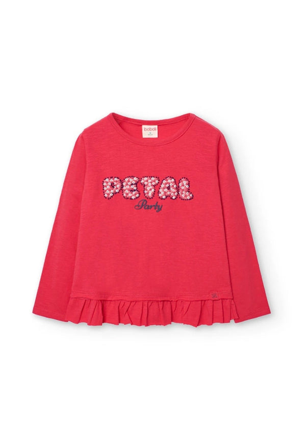 Boboli Girl petal longsleeved tee