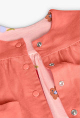 Boboli baby girl peach reversible cardigan