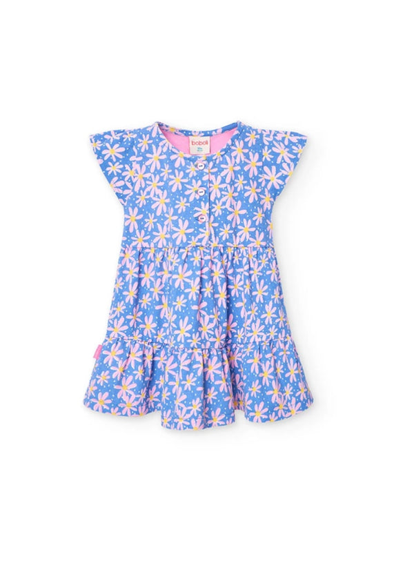 Boboli girls blue daisy dress