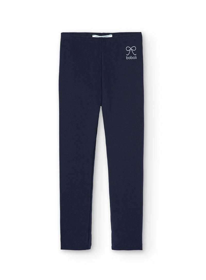 Boboli girls stretch knit leggings