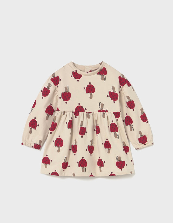 Mayoral baby girl red fleece dress